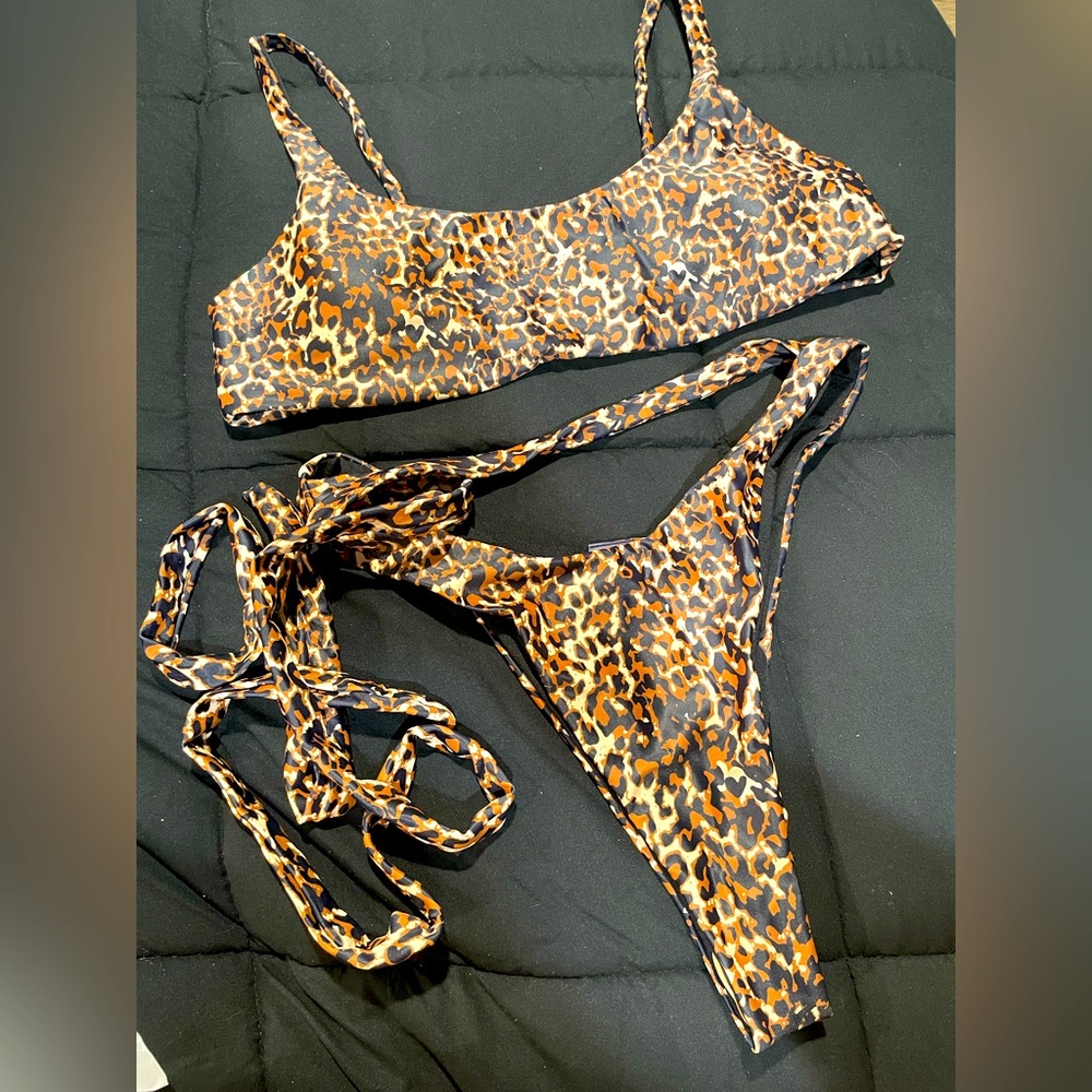 NEW Matte Collection bikini cheetah print